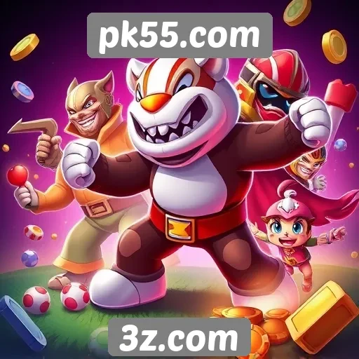 Variedade de jogos disponíveis no pk55.com
